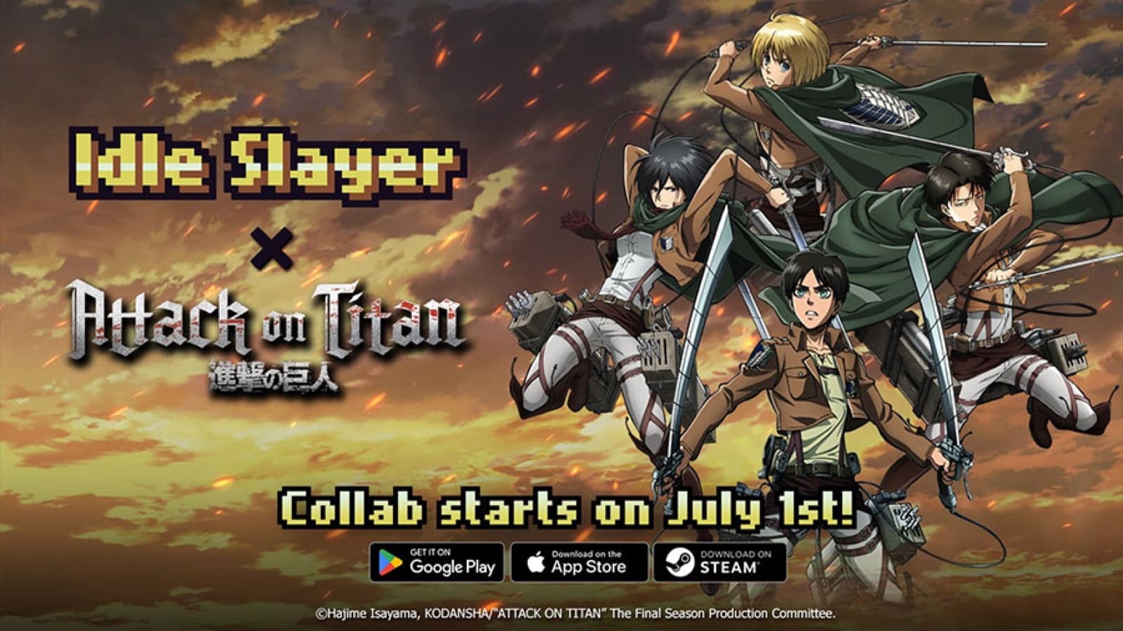 Idle Slayer × Attack on Titan