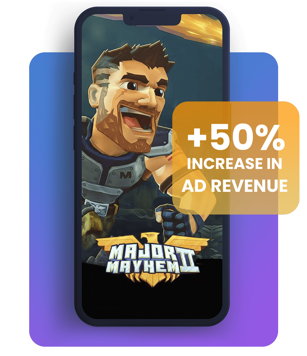 Mobile game revenue Major Mayhem